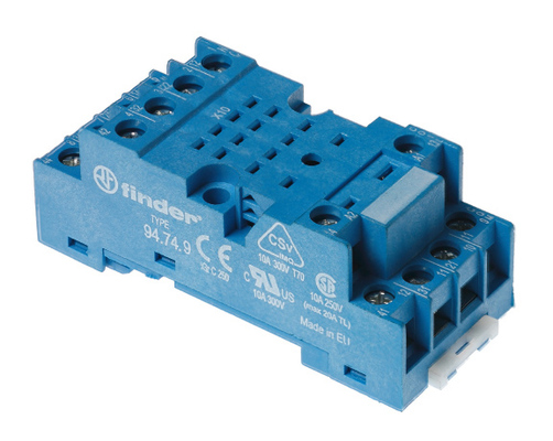 94.74.9SMA | 94749SMA | Розетка для реле 55.34, 55.32, 85.02