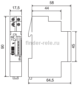 размеры реле времени