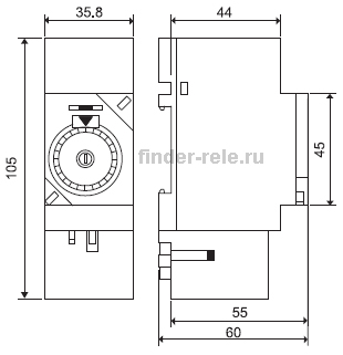 размеры реле времени